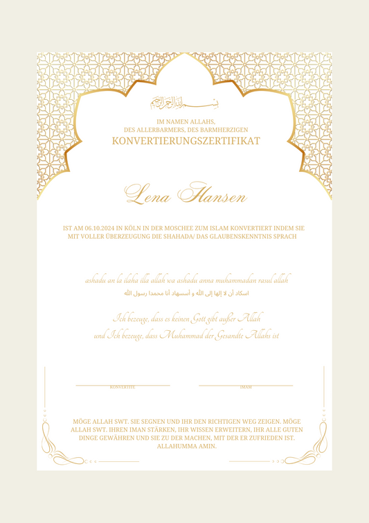 Conversion Certificate - Soumaya