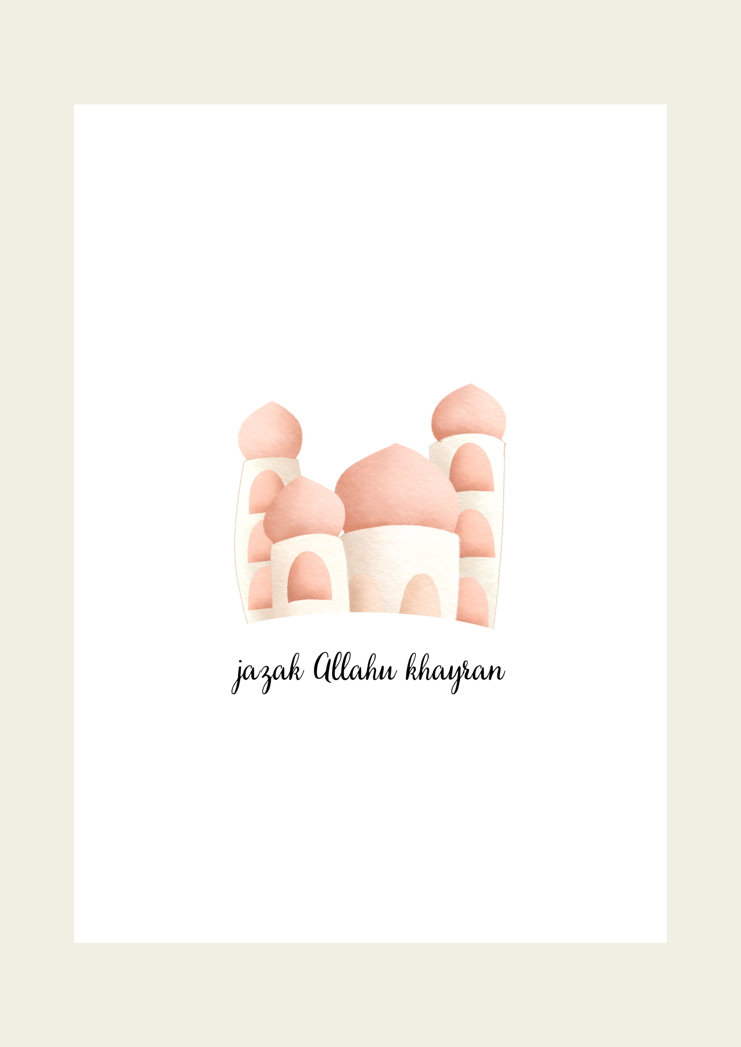 Jazak Allahu khayran